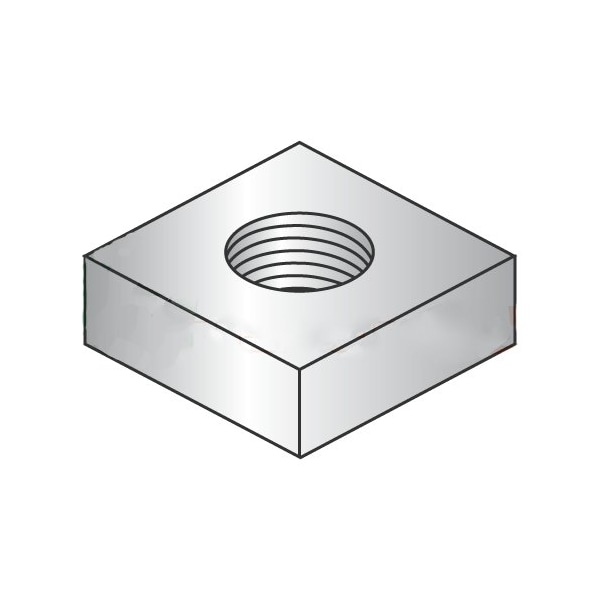 Newport Fasteners 5/16-18 Square Machine Screw Nuts/18-8 Stainless Steel , 1000PK 387477 - main